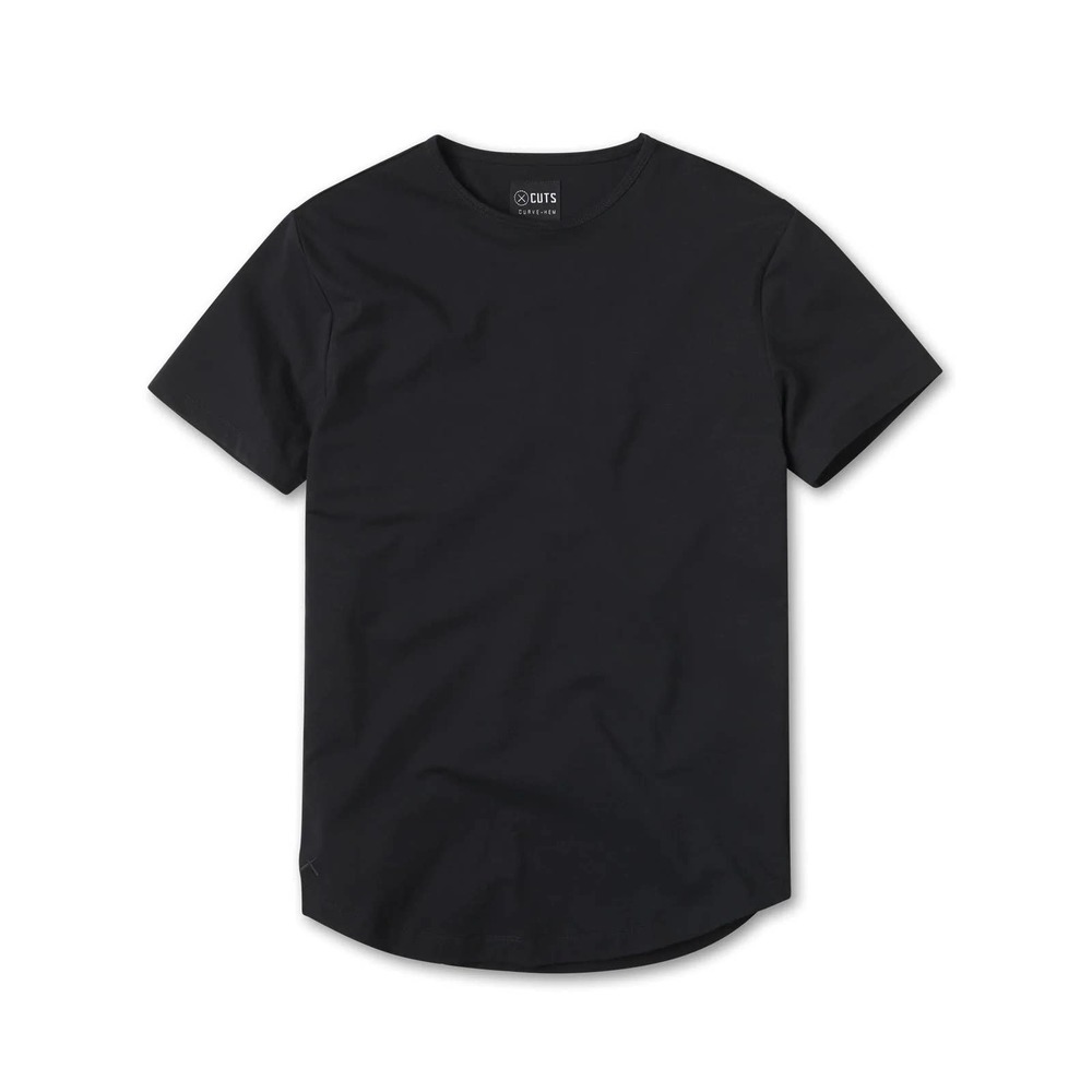 Cuts Clothing Men's Short Sleeve Crew Tee in Black